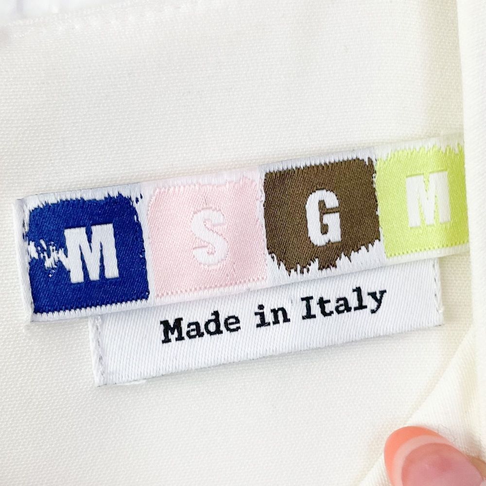 MSGM White Layered Ruffle Top - Picture 3 of 8